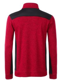 Arbeitspullover Fleece Herren Rot